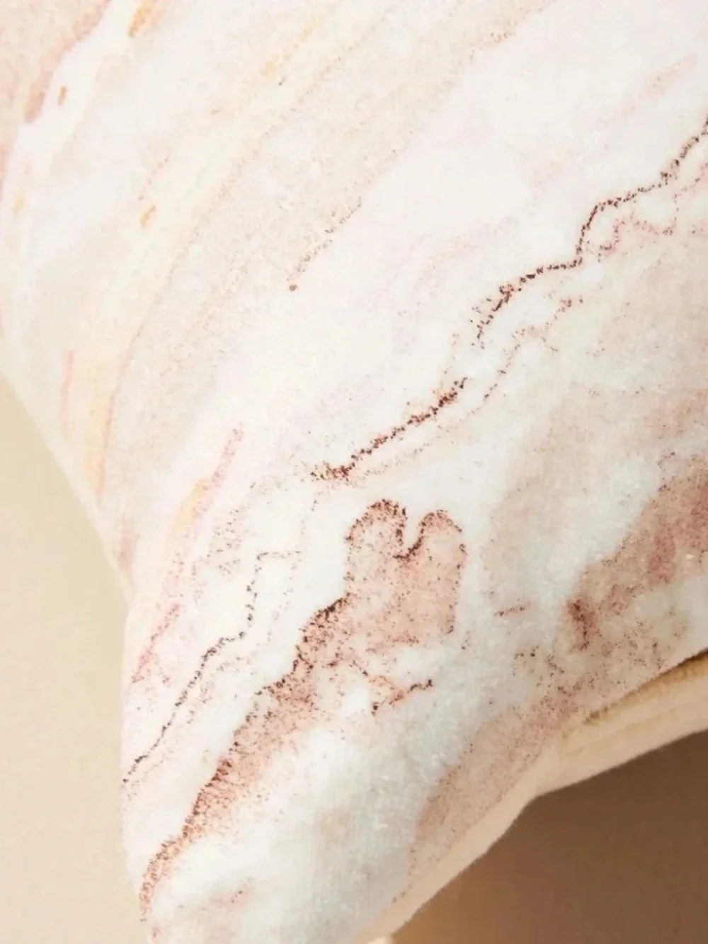 NWT Anthropologie Marbled Zooey  Pink Lumbar Pillow